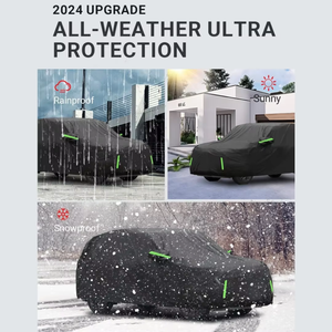 Housse de <span class=keywords><strong>voiture</strong></span> imperméable pour <span class=keywords><strong>Honda</strong></span> Pilot 2002-2024, toutes saisons, protection contre le vent, la neige, la pluie, la grêle, le soleil et les UV - Product Image 3
