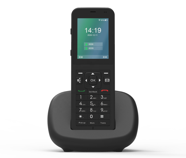 High-Capacity 3000mA Battery Home Office H680W/L Cordless Portable Wi-Fi HD Voice IP Phone with 2 SIP Accounts