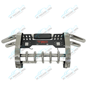 2023 универсальная балка для Toyota, черная текстурная Решетка переднего бампера, щетка, защита <span class=keywords><strong>FJ</strong></span> <span class=keywords><strong>Cruiser</strong></span> Pajero NP300 - Product Image 3