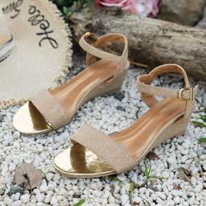 Grote maat sportieve wedgesandalen voor dames, makkelijk te combineren, één bandje, herfst <span class=keywords><strong>2026</strong></span>, nieuwe Romeinse sandalen, damesschoenen - Product Image 6