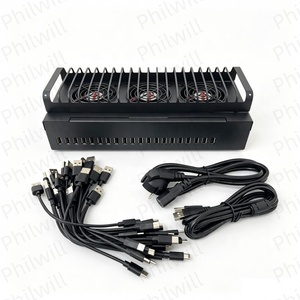110V 220V Desktop Click Farm 20-Port USB <b>HUB</b> Multiple Mobile Phone Splitter Compatible Management Software 20 USB <b>HUB</b> Chassis - Product Image 4