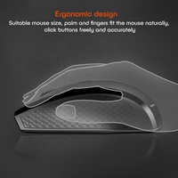 Mouse Optik Nirkabel Meetion R560 RGB 2.4G Desain Portabel Tanpa Kabel dengan USB Hitam - Mouse Komputer Senyap yang Ramah Laptop