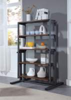 Estante de almacenamiento transformable de madera MDF convertible moderno, mesa de comedor, ahorro de espacio, muebles para el hogar, Gomlen