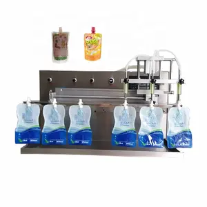 Pretty Price 3 Heads Stand Up Pouch Beverage Filler For Cooling Drink Soda Water