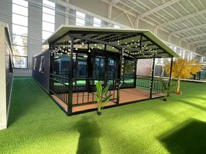 Maison préfabriquée en conteneur pliable de luxe sur mesure, résistante au vent et chaude, 40 pieds, directement de l'usine, panneau sandwich en acier extensible - Product Image 3