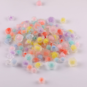 Cuentas acrílicas de formas mixtas con núcleo interior esmerilado para la fabricación de pulseras, cuentas sueltas para joyería DIY, primavera 2024, origen Yiwu - Product Image 2