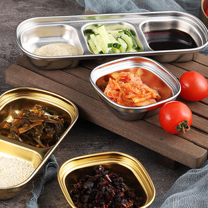 不锈钢烧烤盘韩式餐盘家用商用烧烤盘餐具 - Product Image 5