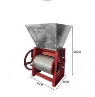 Éplucheur de grains Machine à éplucher la peau Petite machine à décortiquer le café Machine à décortiquer les grains de café secs humides manuels