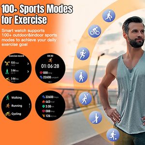 Montre connectée <span class=keywords><strong>LEMFO</strong></span> LF35 avec écran rond AMOLED de 1,43 pouce et bracelet en silicone - Product Image 4