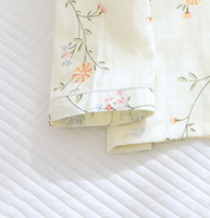 Pyjama floral en coton pour femme, long, col rabattu, printemps-été-automne, vêtements d'intérieur ODM