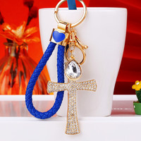 Porte-clé en cristal mignon breloque porte-clés en strass pour sacs à main Inspiration pendentif porte-clés en métal Arts artisanat Inspiration