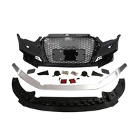 A3 2012-16y Mise à niveau vers les kits de carrosserie RS3 diffuseur arrière de calandre de pare-chocs avant avec embouts d'échappement accessoires de voiture pièces automobiles