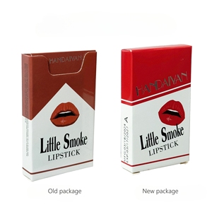 2024 HANDAIYAN, venta al por mayor, juego <span class=keywords><strong>de</strong></span> lápiz labial <span class=keywords><strong>de</strong></span> cigarrillo lindo vegano, 4 colores, caja <span class=keywords><strong>de</strong></span> humo impermeable mate, lápiz labial rojo desnudo - Product Image 6