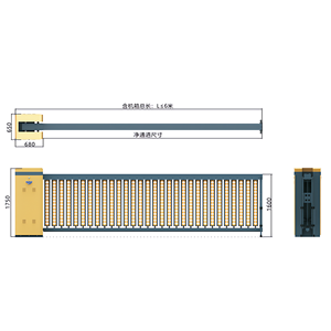 Giao Thông Đường Giao Thông Cửa Cánh Tay Bãi Đậu Xe Kiểm Soát Truy Cập Hệ Thống Bùng Nổ Hàng Rào Cổng Cổng Với Lpr ANPR Máy Ảnh Công Nhận Giao Thông Hàng Rào - Product Image 3