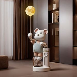 Eco-Friendly <strong>Large</strong> Resin Bear <strong>Ornaments</strong> for Living Room TV Cabinet Sofa Floor Decorations Violent Piggy Bank Bluetooth Speaker - Product Image 3