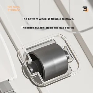Hiện Đại Công Suất Lớn Trong Suốt PP Nhựa Bánh Nhôm Hộp Lưu Trữ Thiết Kế Bền Vững Cho Nhà Ký Túc Xá Quần Áo Đồ Chơi - Product Image 4