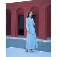 Dernier design de blazer long personnalisé pour femmes, robe de bureau, nouvelle abaya pour femmes musulmanes