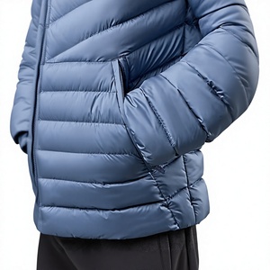 New Fashion Custom <b>Men's</b> Embroidered Jackets Zipper <b>Long</b> Sleeve Western Vintage Sport Style Bomber <b>Coat</b> Puffer Jacket For <b>Men</b> - Product Image 5