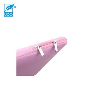 Yuluoo — étui en néoprène blanc, vêtement pour ordinateur portable de couleur Pure antichoc avec fermeture éclair - Product Image 6