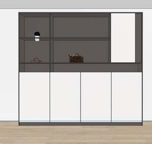 Armoires de classement en bois MDF modernes de luxe, bibliothèque multifonctionnelle, grande capacité pour la maison, la chambre à coucher, l'appartement, le bureau, l'hôpital - Product Image 4