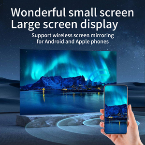 Portatile Smart <span class=keywords><strong>Android</strong></span> 11 Mini proiettore 720P WiFi6 BT5 supporto manuale 1080P decodifica Home Cinema per camera da letto gioco videoproiettore - Product Image 5