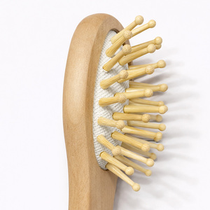 High Quality Ionic Bamboo Wooden Hair Comb Portable <b>Scalp</b> <b>Massage</b> Hair Care Comb Non-Damaging <b>for</b> Home & Travel Use - Product Image 4