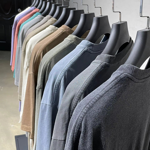 เสื้อยืดสตรีทแวร์สไตล์เรโทรแบบวินเทจสีขาวล้างสี รุ่นเบสิค โอเวอร์ไซส์ แขนสั้น - Product Image 1