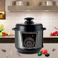 Cuisinière à pression électrique en acier inoxydable 6L, contrôle numérique, cuve intérieure antiadhésive, multifonctionnelle, usage commercial et domestique, allemande