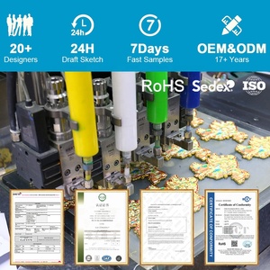 可旋转国际搪瓷金属徽章定制标志个性化翻领别针传统文化新年纪念品礼品 - Product Image 5