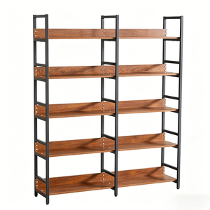 Étagère <span class=keywords><strong>d</strong></span>'angle <span class=keywords><strong>murale</strong></span> 5 niveaux de haute qualité pour la <span class=keywords><strong>d</strong></span>écoration intérieure, l'affichage de livres, le rangement dans le salon, le bureau à domicile contemporain et l'<span class=keywords><strong>atelier</strong></span> - Product Image 1