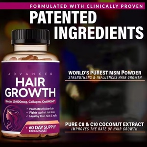 Cápsulas de Vitaminas para el Cabello 24 en 1, Suplementos Avanzados para el Cuidado de la Salud con Saw Palmetto, Biotina y Colágeno para Adultos, Cuidado del Cabello, Piel y Uñas - Product Image 4