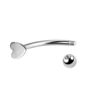 Anillos de <span class=keywords><strong>Ombligo</strong></span> en Forma de Corazón con Rosca Interna de <span class=keywords><strong>Acero</strong></span> Quirúrgico 316L, Joyería para <span class=keywords><strong>Piercing</strong></span> Corporal, Listos para Enviar - Product Image 4