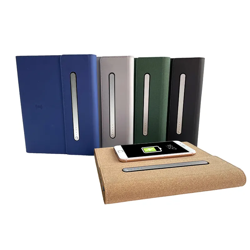 A5 पु चमड़े डायरी में बनाया-पावर बैंक नोटबुक multifunctional उपहार नोटबुक संयोजन उपहार स्मार्ट व्यापार उपहार