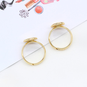 DIY 쥬얼리 링 제작 액세서리에 적합한 10mm 베이스로 14K 금도금 반제품 링 세팅 - Product Image 4