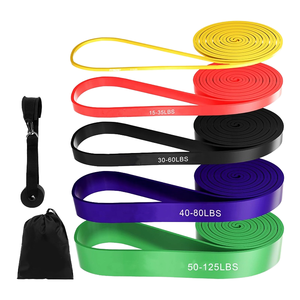 Bandas de Resistencia Elásticas Personalizadas con Logotipo para Gimnasio y Deportes, Juego de Bandas de Resistencia de Látex para Ejercicios - Product Image 1