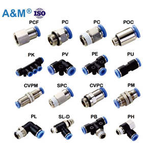 Conector Rápido en Codo de Rosca Recta de Alta Calidad para Macho, 4mm-12mm, Accesorio de Conexión Neumática PBT para Tubos, Herramientas <span class=keywords><strong>Airmax</strong></span> - Product Image 1