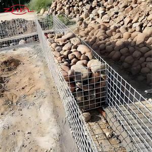 Iron Zone Gabion Box 100 Count 2x2x1 Directing Mesh 1*1*2 Cost Control Laced Steel 1x1x1 Erosion Barrier Square Welding - Product Image 3