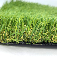 Tapis en gazon artificiel LFL Premium, non toxique, en polyéthylène/nylon, avec dos en caoutchouc, trous de drainage, hauteur de la pile de 1,2 pouces, épaisseur de 3/8 pouces