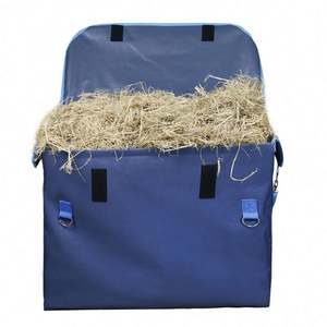 Sac à foin pour cheval en toile Oxford à grande capacité, à alimentation lente, pour le stockage et le transport, avec sangle réglable - Product Image 2