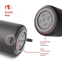 Nouveau Mini Haut-parleur Portable Extérieur Étanche 5.0 Haute Performance avec Micro Intégré 1000-2000mAh pour l'Export 2024