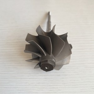 Albero Turbina GT3076R con Cuscinetti <span class=keywords><strong>a</strong></span> <span class=keywords><strong>Sfera</strong></span> 55x60mm 10 Pale / Albero Ruota Turbina / Ruota Turbo - Product Image 2