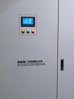 Stabilisateur de tension automatique triphasé à servomoteur en cuivre SBW-F-150KVA 600 KVA AC 380V AVR pour usage industriel