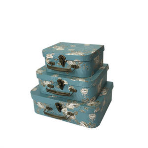 Caja de Regalo de Boda Estilo Rústico, Caja de Regalo con Flores Eternas, Caja de Regalo Tipo Bolso Retro Europeo - Product Image 3