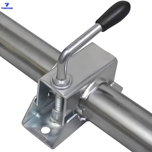 Nouvelle roue de jockey personnalisable de 48 mm, capacité de 150 kg, acier au carbone zingué, certifiée ISO9001, pour remorque, <span class=keywords><strong>caravane</strong></span>, utilitaire extérieur - Product Image 4