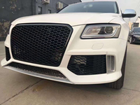 Nouvelle calandre nid d'abeille PNB de haute qualité pour Audi Q5 SQ5 2013-2018, kit de pare-chocs avant à clipser, installation facile, capteur d'aide au stationnement