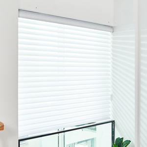 Phòng khách cửa sổ Rèm cửa thông minh động cơ Wifi Shangrila Rèm điện cơ giới màu đen ra Sheer Ba bóng râm mù - Product Image 2