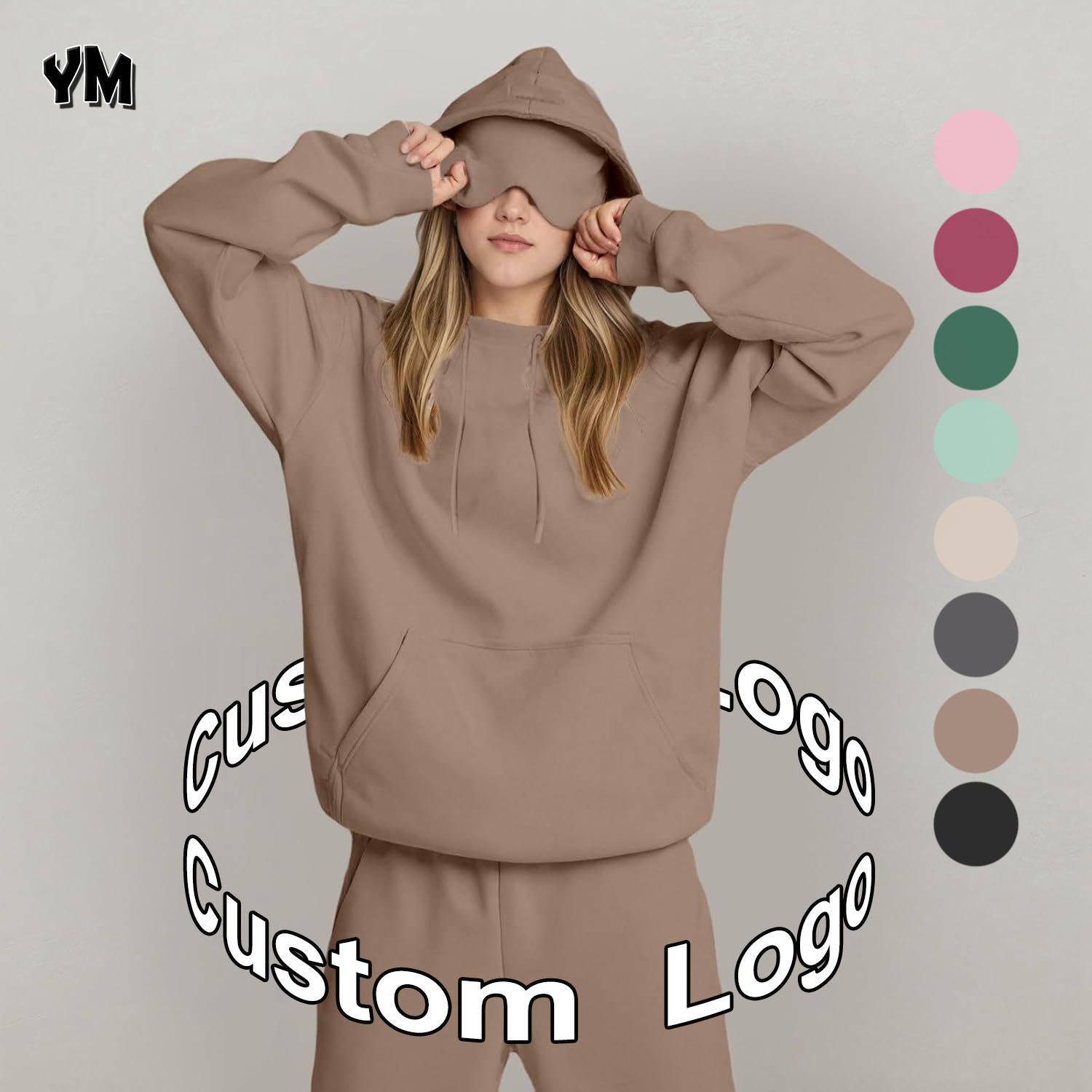 Low Price Hoodie With Eyelets Oversized, Soft Comfy