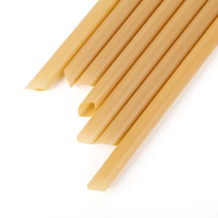 Paille à boire biodégradable en bagasse avec logo personnalisé Emballage unique jetable de qualité alimentaire en plastique biodégradable pour les repas en camping