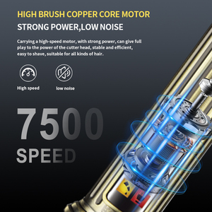 Tondeuse à <span class=keywords><strong>barbe</strong></span> électrique Kemei KM-871, tondeuse à cheveux 0 mm, machine à couper les cheveux pour hommes, 7500 tr/min, tondeuse à cheveux pour salon de coiffure, rasage de précision - Product Image 3