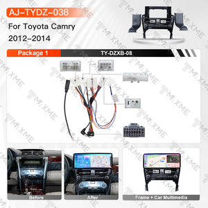 ระบบนำทาง GPS ในรถยนต์แบบยูนิเวอร์แซล หน้าจอแอนดรอยด์ 12.3 นิ้ว สำหรับรถยนต์โตโยต้า แคมรี่ ปี 2012-2014 เครื่องเล่นวิทยุในรถยนต์สีดำเงา - Product Image 2